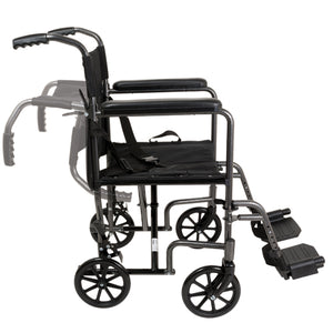 Wheelchair Transport Steel, 19" Seat Width